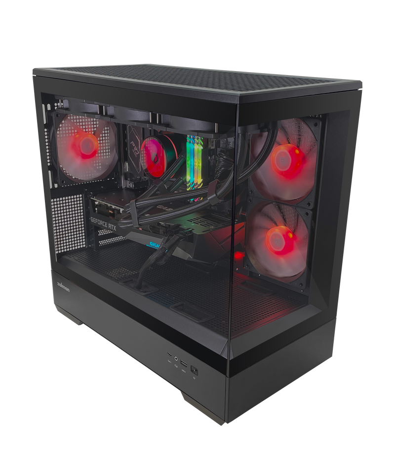 GRI Gaming Desktop | Zalman P30 Black Case | RTX 3060Ti 8GB | 360MM Water Cooler | WiFi 6E Built-in |