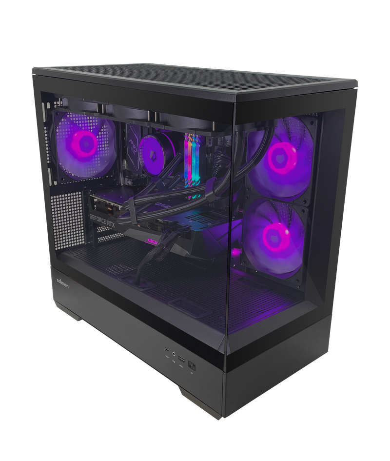 GRI Gaming Desktop | Zalman P30 Black Case | RTX 3060Ti 8GB | 360MM Water Cooler | WiFi 6E Built-in |