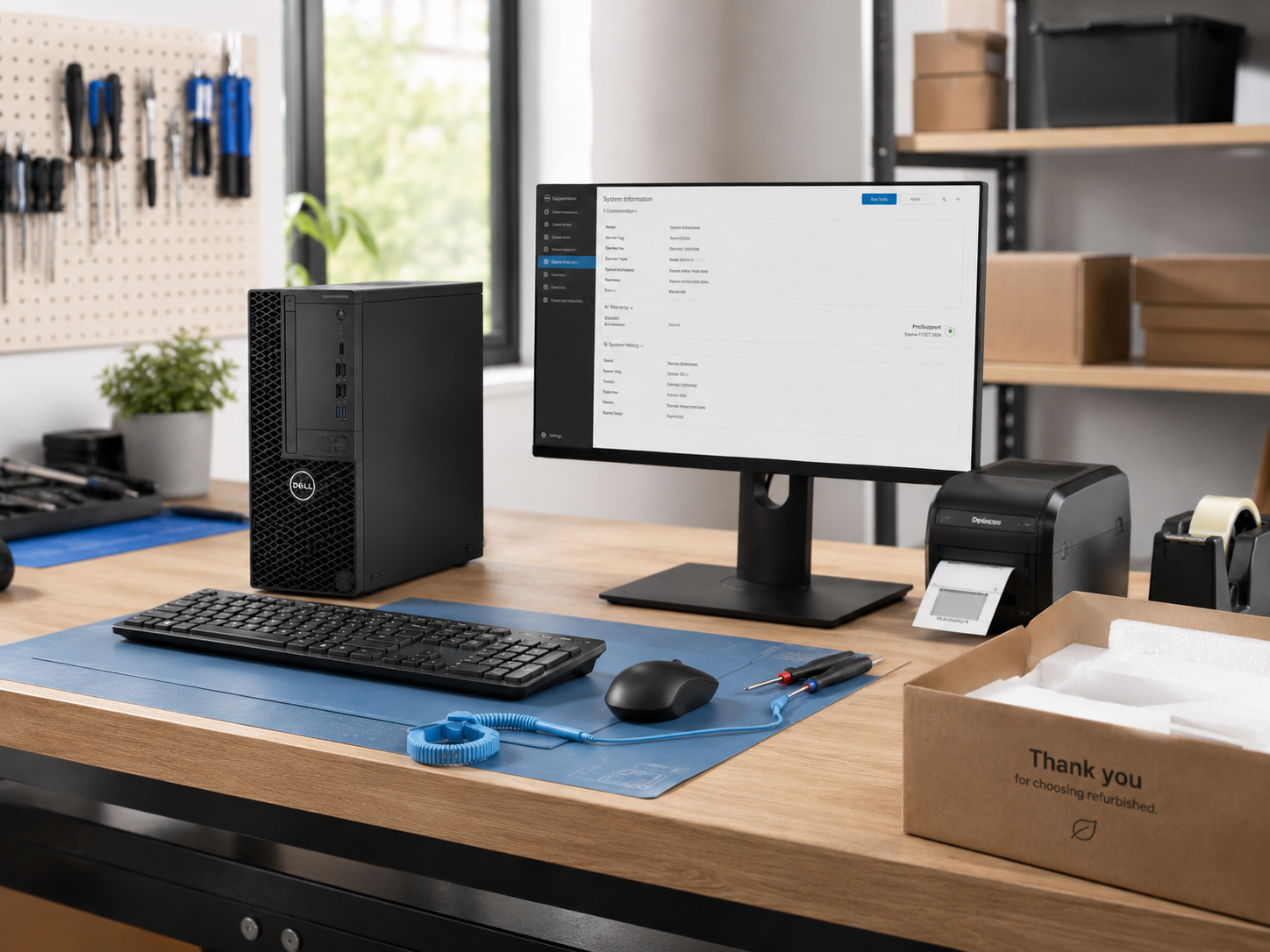 Remote work computer setup